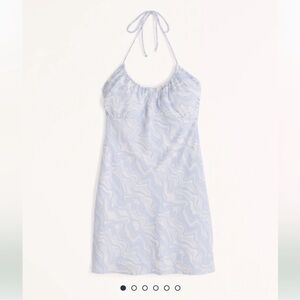 NWT Abercrombie halter ruched mini dress